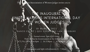 The Inaugural United Nations International Day of Women Judges
